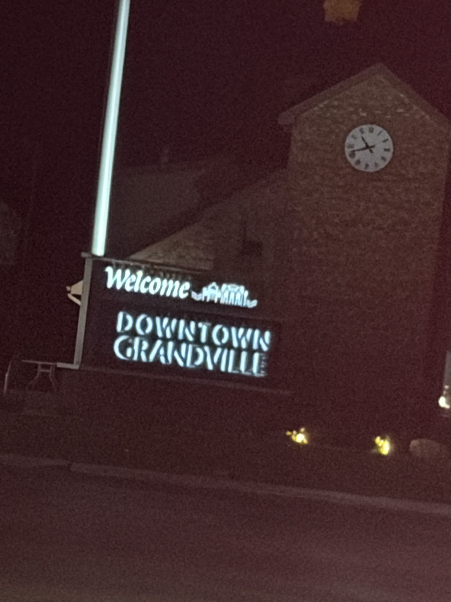 Welcome to Downtown Grandville Michigan sign