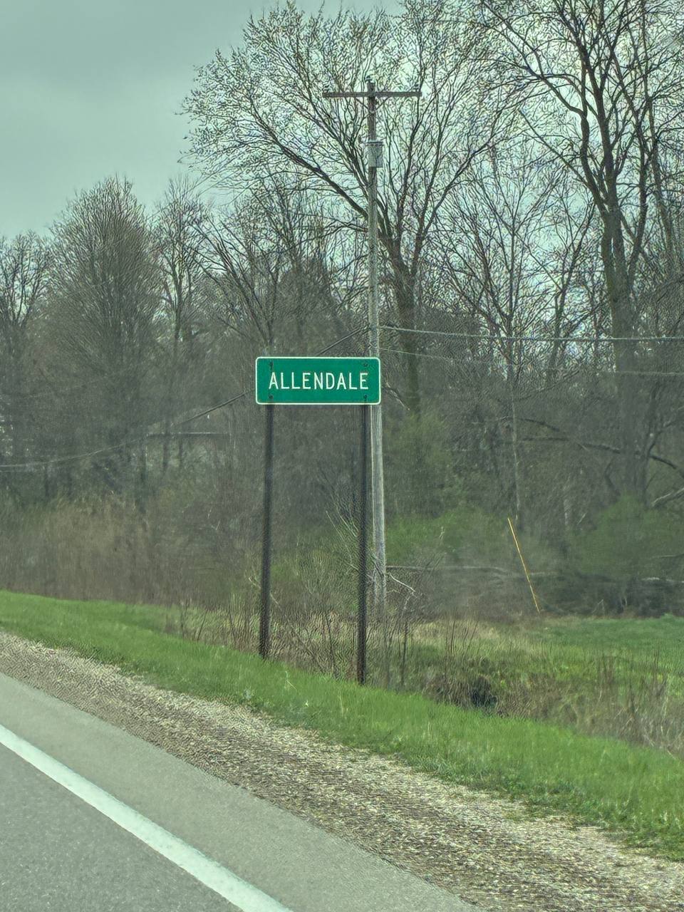 Allendale road sign — Allendale, Michigan